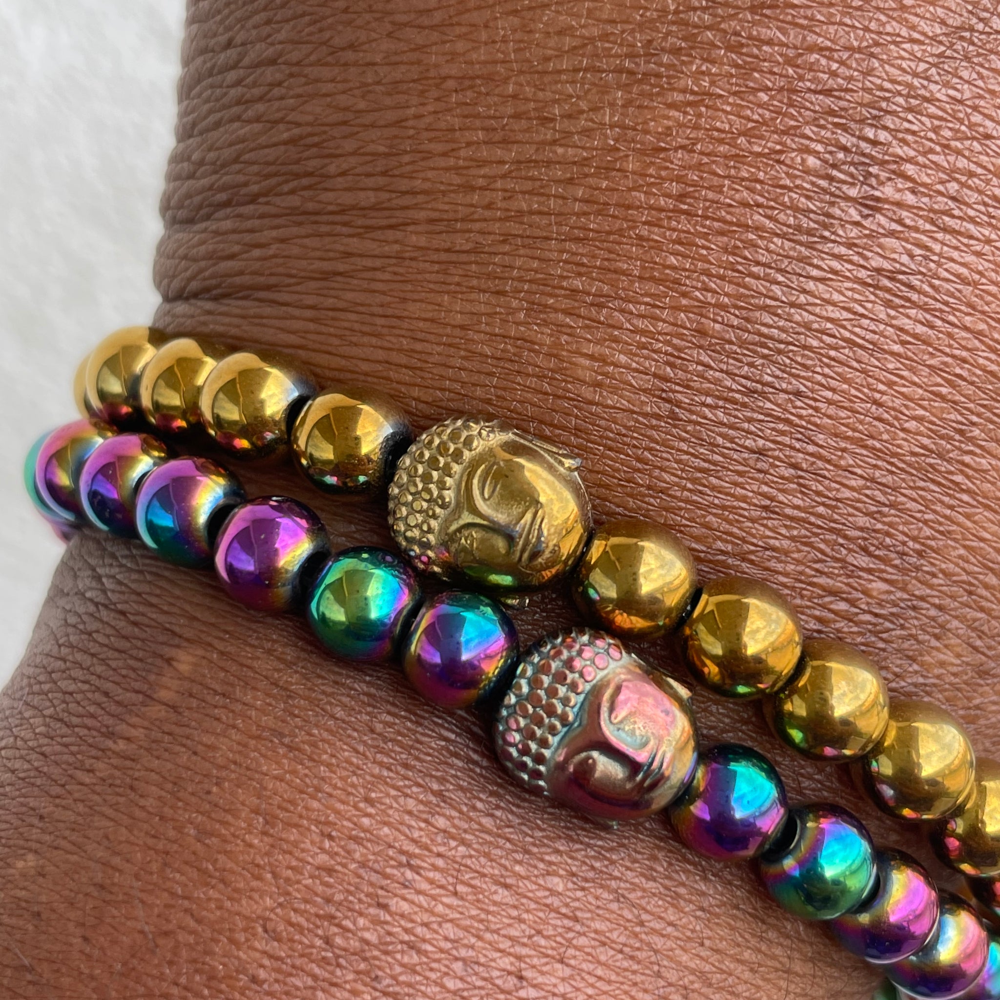 Hematite Meditation Bracelet Set